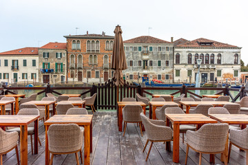 Fototapeta na wymiar 4K Venice, view of the main channel of the island of Murano