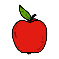 Apple. Fruit. Symbol of health. Training. Bright. For your design.