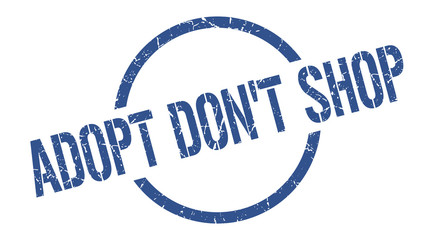 adopt don't shop stamp