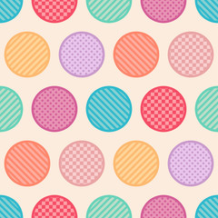 seamless texture circle dots - Vector