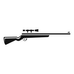 Classic sniper rifle icon. Simple illustration of classic sniper rifle vector icon for web design isolated on white background