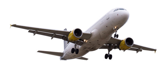 Fototapeta premium nowoczesny samolot na na białym tle