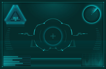 Futuristic user interface HUD.