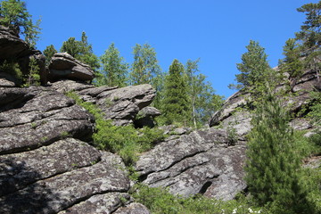 rocks in mountains