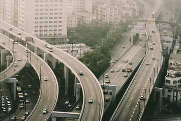 Big road junction in china