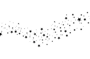Falling star. Cloud