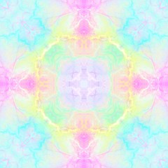 Abstract multicolored kaleidoscopic  background. Seamless pattern for wrapping papers and fabric or paper prints