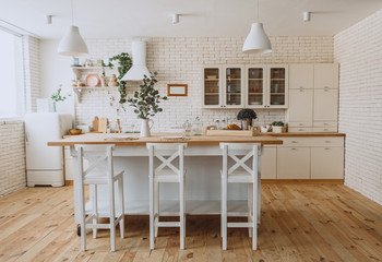kitchen interior loft style modern minimalism