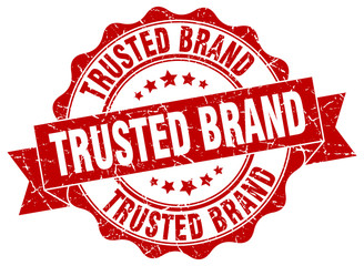 Obraz premium trusted brand stamp. sign. seal