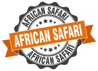 african safari stamp. sign. seal