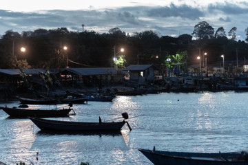 Pier in evening of tha day