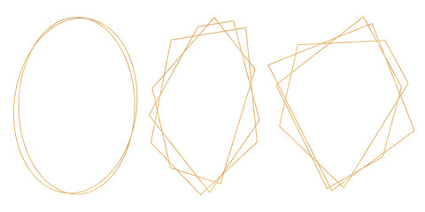 Set of golden frames