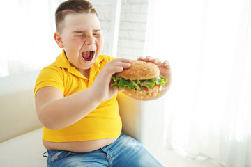 A child with overweight