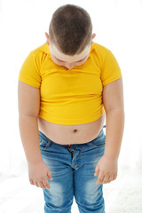 A child with overweight 
