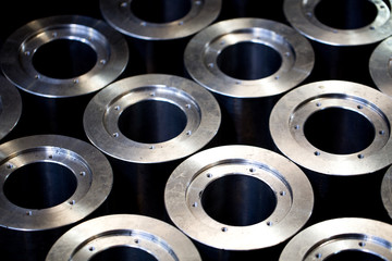 Metal products made by casting techniques closeup