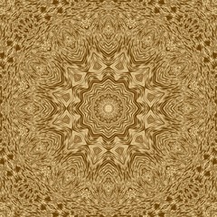 Gold symmetry pattern and geometric golden design,  wallpaper.
