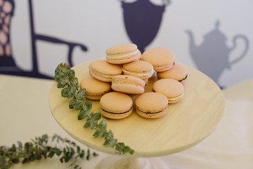 Delicious wedding reception candy bar dessert table
