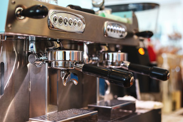 coffee machine in cafe restaurant