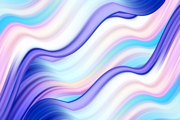 Fototapeta premium Oil painted background. Abstract backdrop. Blue water waves.