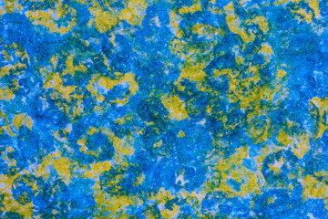 Pastel pen (oil pen) blue and yellow abstract drawing , background