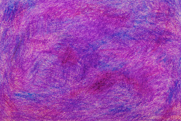 Pastel pen (oil pen) violet and lilac abstract drawing , background