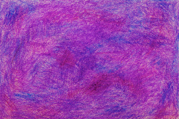 Pastel pen (oil pen) violet and lilac abstract drawing , background