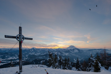 Gipfelkreuz bei Ötscher