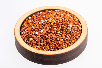 Red seeds of organic quinoa - Chenopodium quinoa