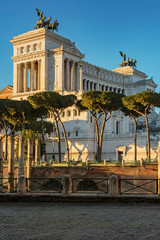 Fototapeta premium Vittoriano monument building with statue in Rome