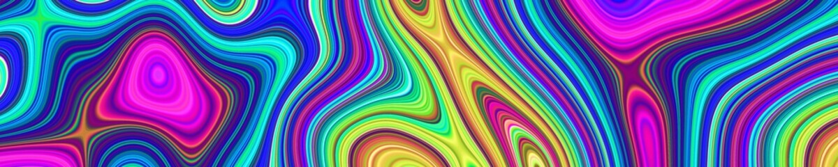 Psychedelic web abstract pattern and hypnotic background,  page header. - obrazy, fototapety, plakaty