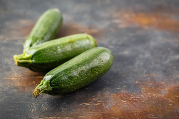 Three fresh vegetable