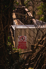 Closed Bridge in United Kindom after a flood