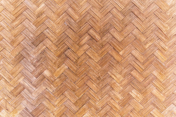 woven bamboo veneer mat background