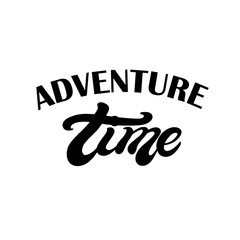 Adventure time. Hand drawn lettering