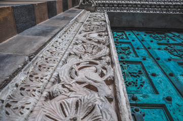 Detail of the door of the Amalfi cathedral