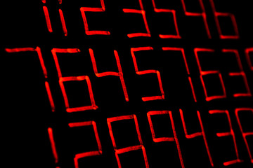 Background of numbers. from zero to nine. Mathematical equations and formulas .1, 2, 3, 4, 5, 6, 7, 8, 9, 10, logo design 