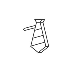 Necktie Related Vector Line Icon