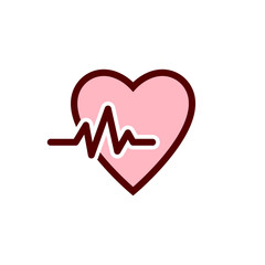 Heartbeat vector icon