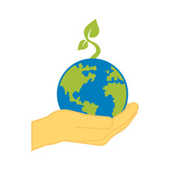 Happy Earth Day Banner Illustration of a happy earth day banner, for environment safety celebration