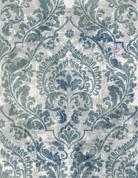 Royal Baroque texture pattern Vector. Floral ornament decoration. Victorian engraved retro design. Vintage grunge fabric decors. Luxury fabrics