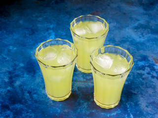 Traditional Italian liqueur limoncello or limoncino