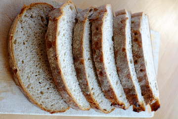 Roggenbrot in Scheiben