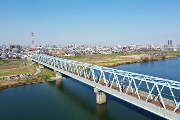 江戸川に架かる鉄橋