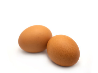 Egg isolated on white background.