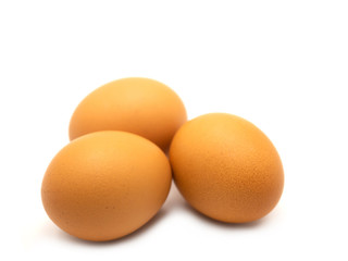 Egg isolated on white background.