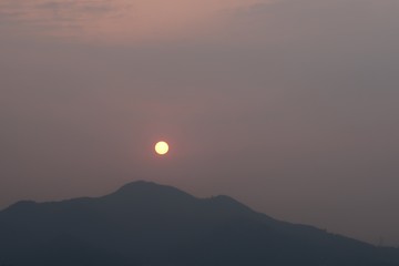 Fototapeta premium Hong Kong Sunset 