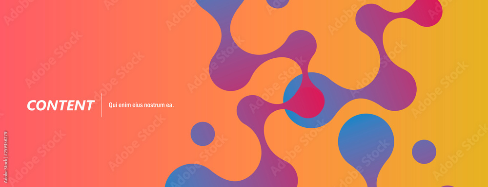 Aufkleber Abstract background with connecting dots and lines. Technology graphic design and network connection concept