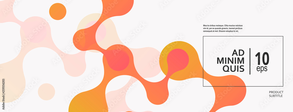 Aufkleber Abstract background with connecting dots and lines. Technology graphic design and network connection concept