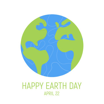 Happy Earth Day Banner. World environment day background. Save the earth. Green day. Vector illustration