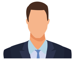 businessman portrait avatar cartoon character